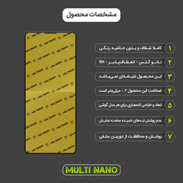 محافظ صفحه نمایش مولتی نانو مدل X-SFT مناسب برای گوشی موبایل سونی Xperia 1 Vبه همراه محافظ پشت