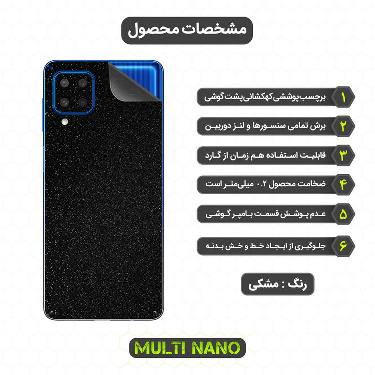 برچسب پوششی مولتی نانو مدل X-F1G مناسب برای گوشی موبایل سامسونگ Galaxy M62