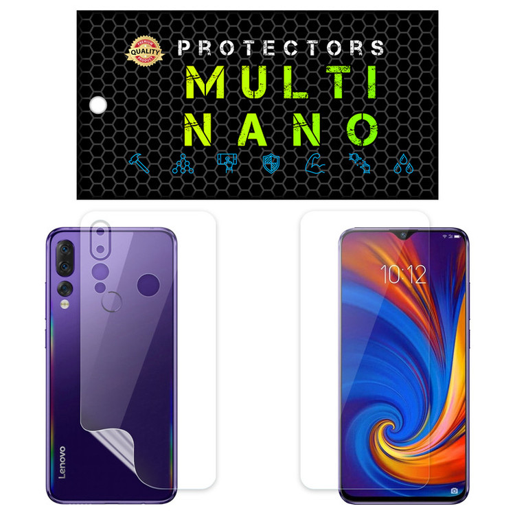 محافظ صفحه نمایش مولتی نانو مدل X-SFT مناسب برای گوشی موبایل لنوو Z5s به همراه محافظ پشت