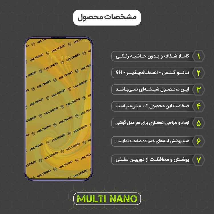 محافظ صفحه نمایش مولتی نانو مدل X-SFT مناسب برای گوشی موبایل لنوو Z5s به همراه محافظ پشت