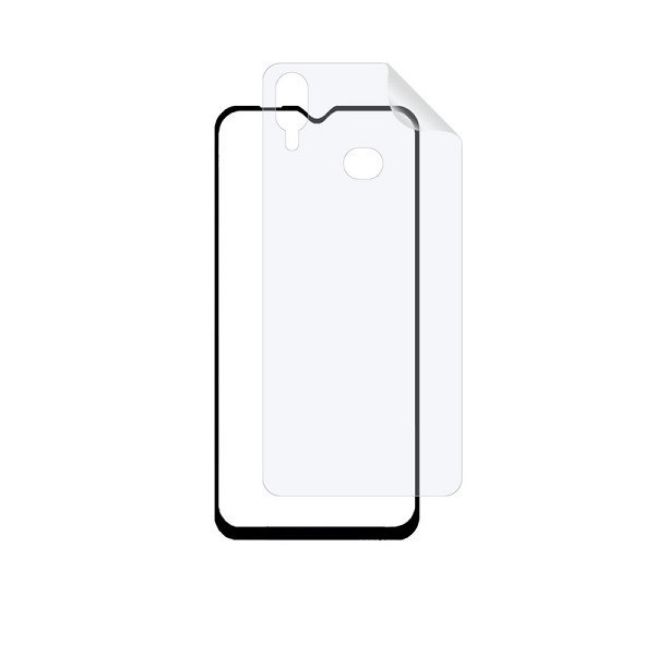 محافظ صفحه نمایش کی آر مدل 2FN مناسب برای گوشی موبایل سامسونگ Galaxy A30 به همراه محافظ پشت گوشی