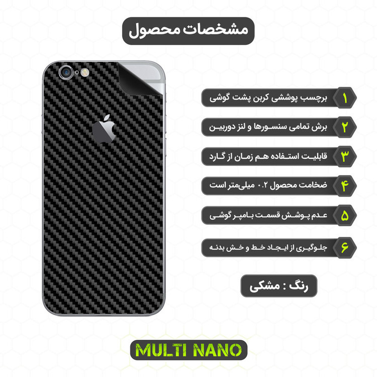 برچسب پوششی مولتی نانو مدل X-F1C مناسب برای گوشی موبایل اپل iPhone 6S