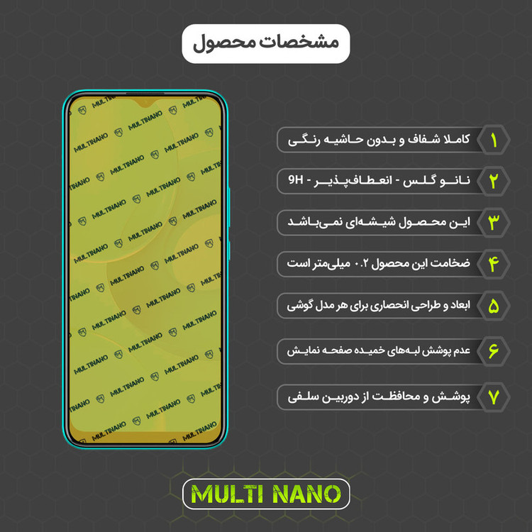 محافظ صفحه نمایش مولتی نانو مدل X-SFT مناسب برای گوشی موبایل ویکو T10 به همراه محافظ پشت