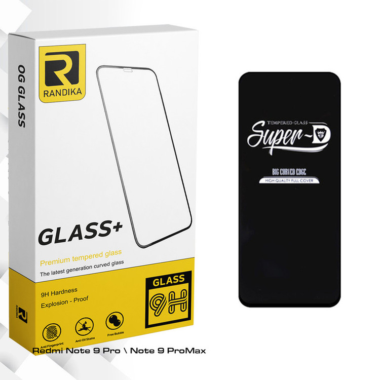 محافظ صفحه نمایش شیشه ای راندیکا مدل Sup-D مناسب برای گوشی موبایل شیائومی Redmi Note 9 Pro \ Note 9 ProMax