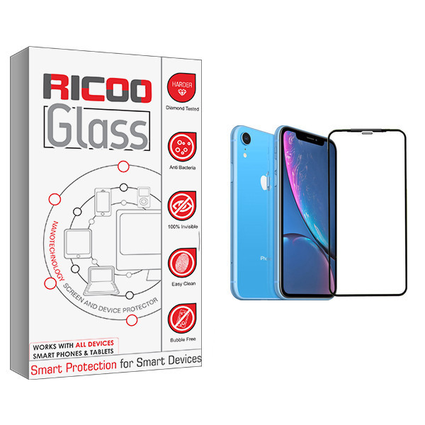 محافظ صفحه نمایش 5D ریکوو مدل +HD مناسب برای گوشی موبایل اپل iPhone XR