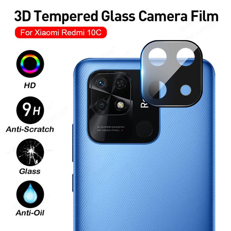 محافظ صفحه نمایش بوک مدل Clear SuperD مناسب برای گوشی موبایل شیائومی Redmi 10C به همراه محافظ لنز دوربین