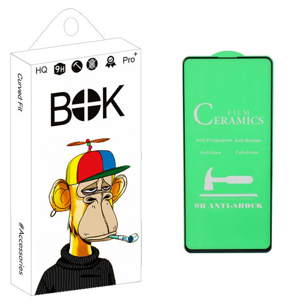 محافظ صفحه نمایش سرامیکی بوک مدل +HD مناسب برای گوشی موبایل سامسونگ Galaxy A51