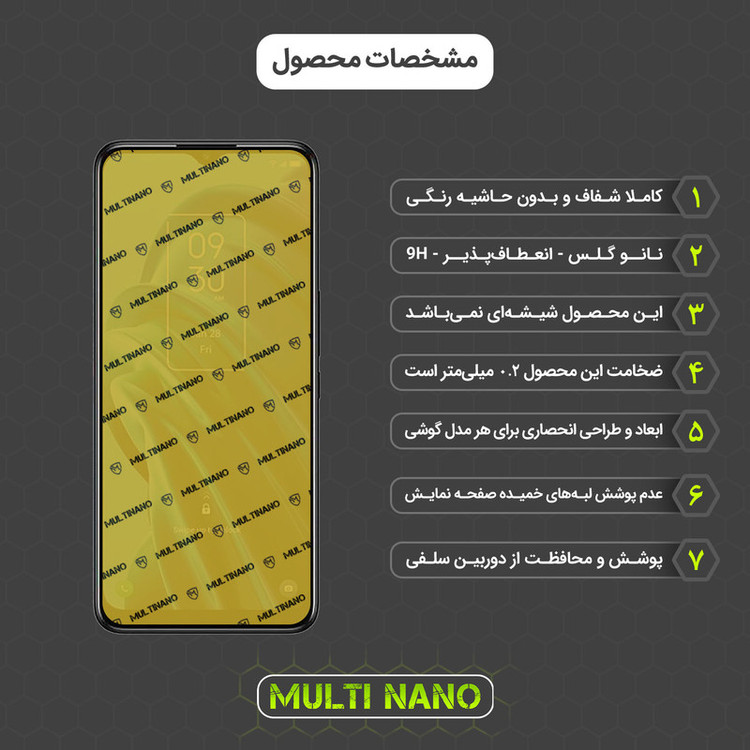 محافظ صفحه نمایش مولتی نانو مدل X-S2N مناسب برای گوشی موبایل تی سی ال 30 XE 5G بسته دو عددی