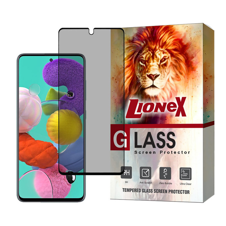 محافظ صفحه نمایش حریم شخصی لایونکس مدل PRIVFULLL مناسب برای گوشی موبایل سامسونگ Galaxy A51 4G / A51 5G / A52 4G / A52 5G / A52s 5G / A53 / M31s / S20 FE / S20 FE 5G / S20 FE 2022