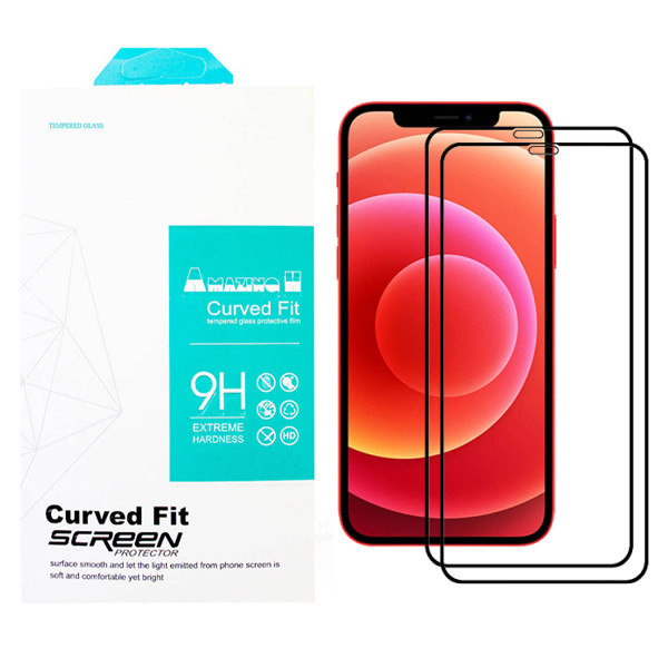 محافظ صفحه نمایش مدل AMAZING مناسب برای گوشی موبایل اپل Iphone 12 بسته دو عددی