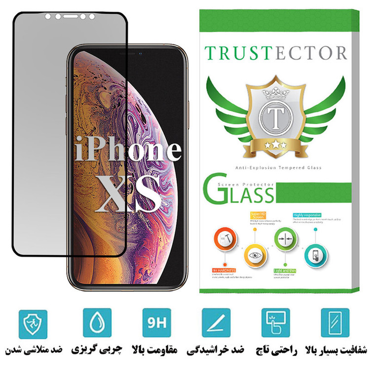 محافظ صفحه نمایش تراستکتور مدل PRCTA مناسب برای گوشی موبایل اپل iPhone XS