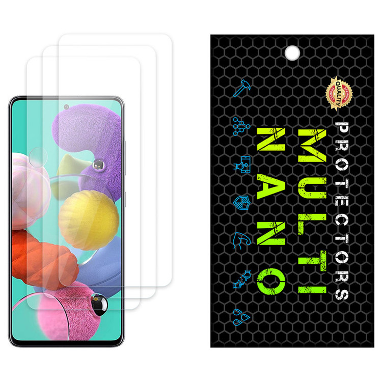 محافظ صفحه نمایش مولتی نانو مدل X-S3N مناسب برای گوشی موبایل سامسونگ Galaxy A51 5G UW بسته سه عددی