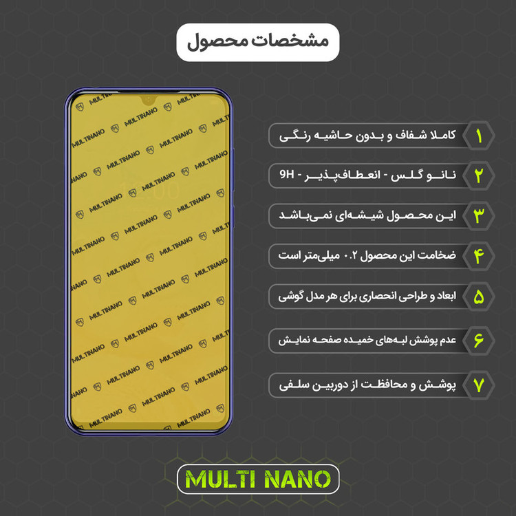 محافظ صفحه نمایش مولتی نانو مدل X-S2N مناسب برای گوشی موبایل دوجی N20 Pro بسته دو عددی