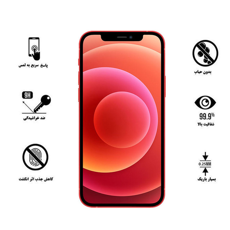 محافظ صفحه نمایش سرامیکی هورس مدل CMC-H مناسب برای گوشی موبایل اپل iPhone 12 mini