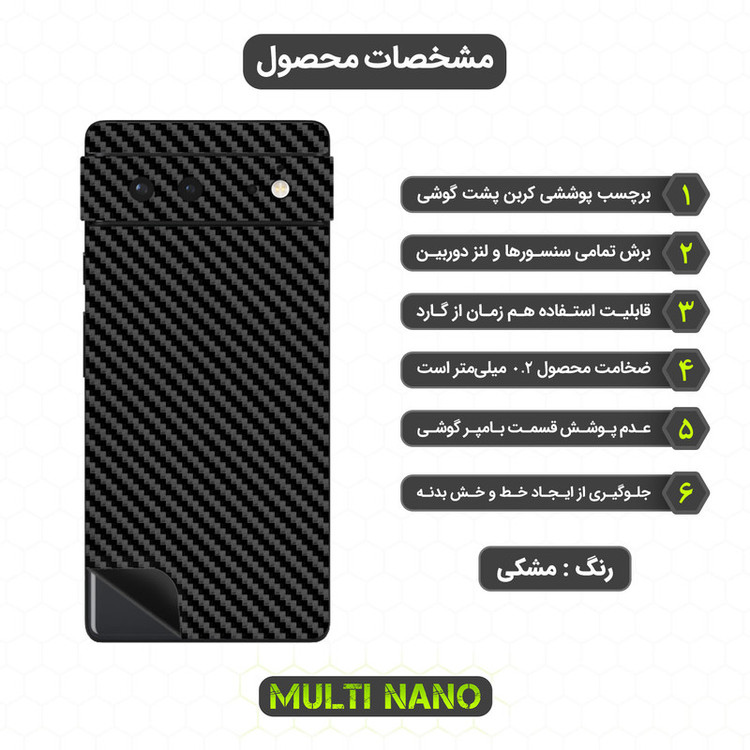 برچسب پوششی مولتی نانو مدل X-F1C مناسب برای گوشی موبایل گوگل Pixel 6