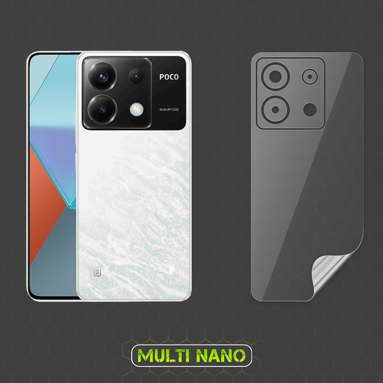 محافظ صفحه نمایش مولتی نانو مدل X-SFT مناسب برای گوشی موبایل شیائومی Poco X6 به همراه محافظ پشت