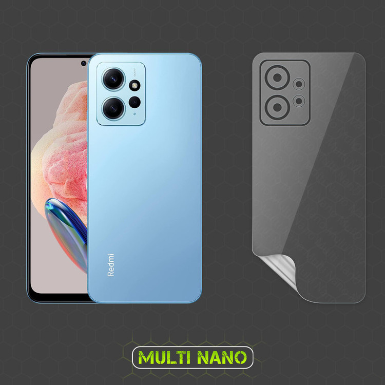 محافظ صفحه نمایش مولتی نانو مدل X-SFT مناسب برای گوشی موبایل شیائومی Redmi Note 12 4G به همراه محافظ پشت
