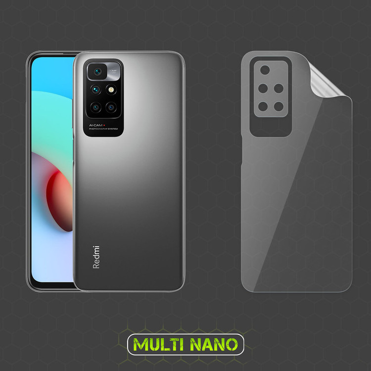 محافظ صفحه نمایش مولتی نانو مدل X-SFT مناسب برای گوشی موبایل شیائومی Redmi 10 به همراه محافظ پشت