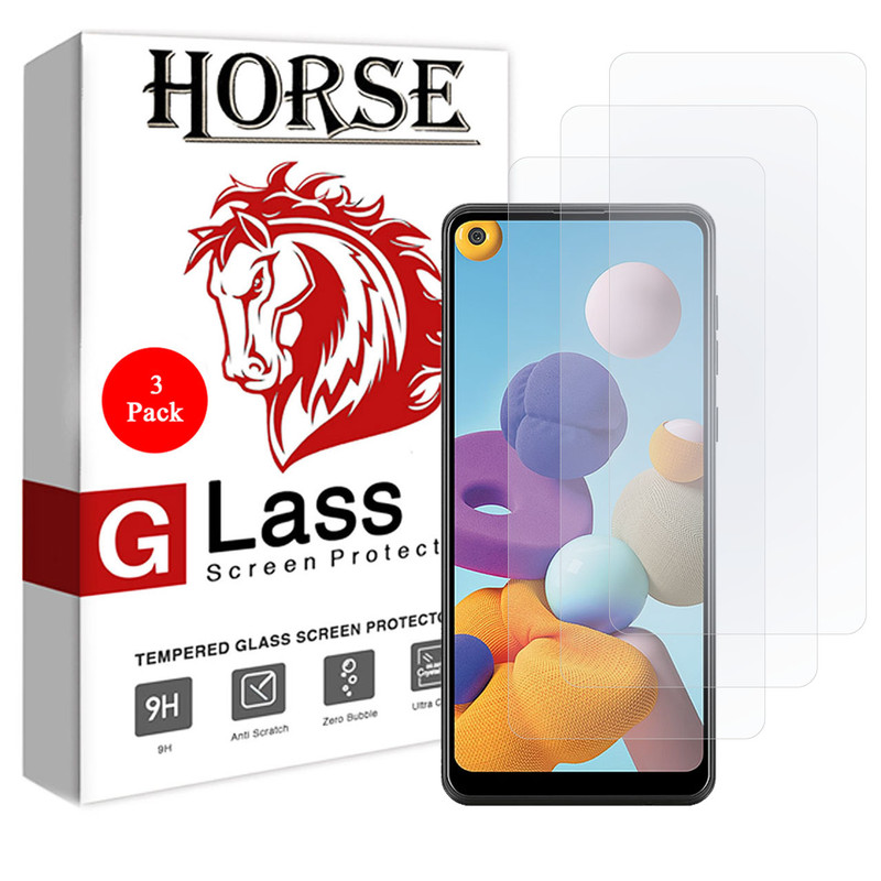 محافظ صفحه نمایش هورس مدل UCC مناسب برای گوشی موبایل سامسونگ Galaxy A21 بسته سه عددی