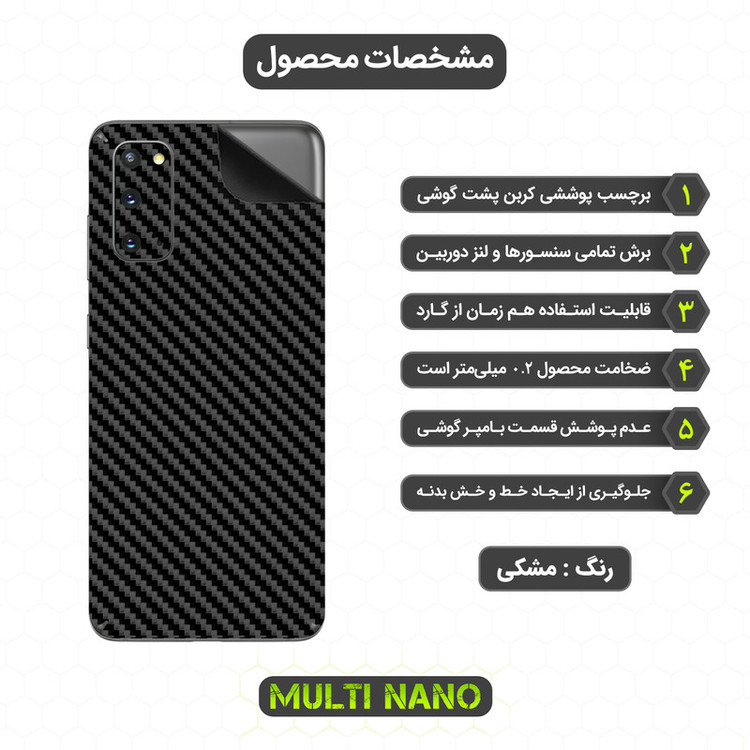 برچسب پوششی مولتی نانو مدل X-F1C مناسب برای گوشی موبایل سامسونگ Galaxy S20 5G
