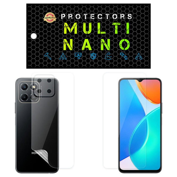 محافظ صفحه نمایش مولتی نانو مدل X-SFT مناسب برای گوشی موبایل آنر X8 5G به همراه محافظ پشت