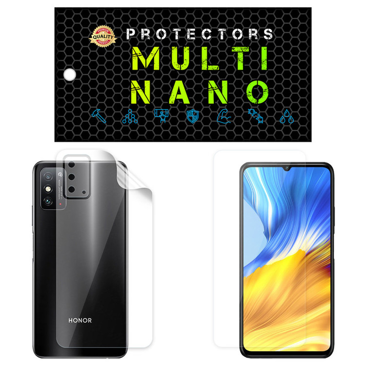 محافظ صفحه نمایش مولتی نانو مدل X-SFT مناسب برای گوشی موبایل آنر X30 Max به همراه محافظ پشت