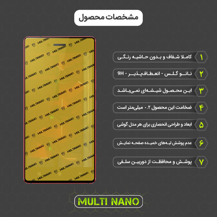 محافظ صفحه نمایش مولتی نانو مدل X-SFC مناسب برای گوشی موبایل لنوو Vibe Shot به همراه برچسب پوششی