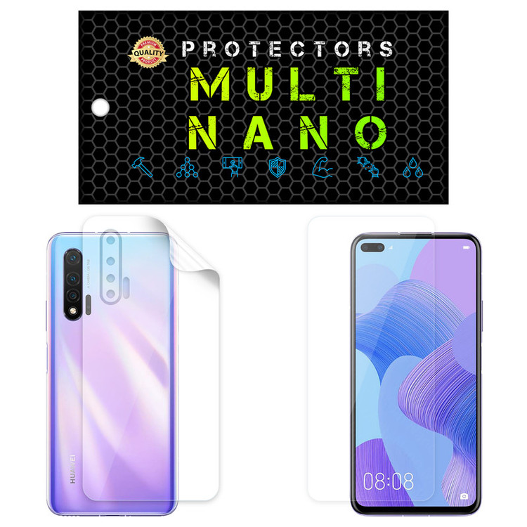 محافظ صفحه نمایش مولتی نانو مدل X-SFT مناسب برای گوشی موبایل هوآوی Nova 6 5G به همراه محافظ پشت