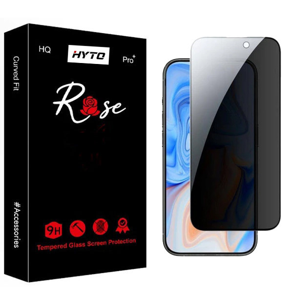 محافظ صفحه نمایش حریم شخصی هیتو مدل PrivateScreen Rose مناسب برای گوشی موبایل اپل iPhone 15 pro max