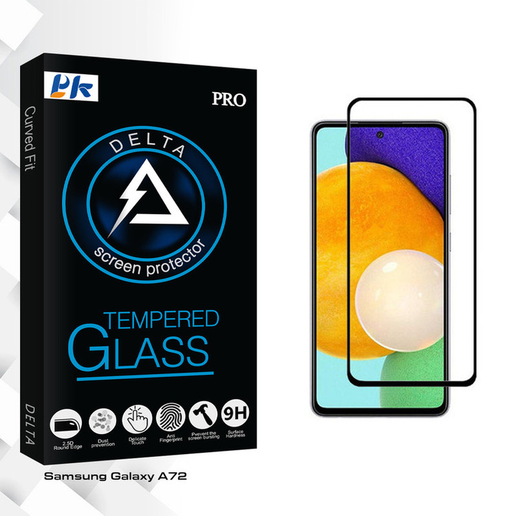 محافظ صفحه نمایش پی کی مدل Delta Glass مناسب برای گوشی موبایل سامسونگ Galaxy A72