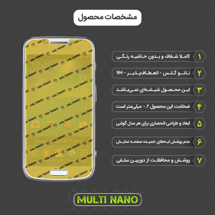محافظ صفحه نمایش مولتی نانو مدل X-S3N مناسب برای گوشی موبایل سامسونگ Galaxy S4 Zoom بسته سه عددی
