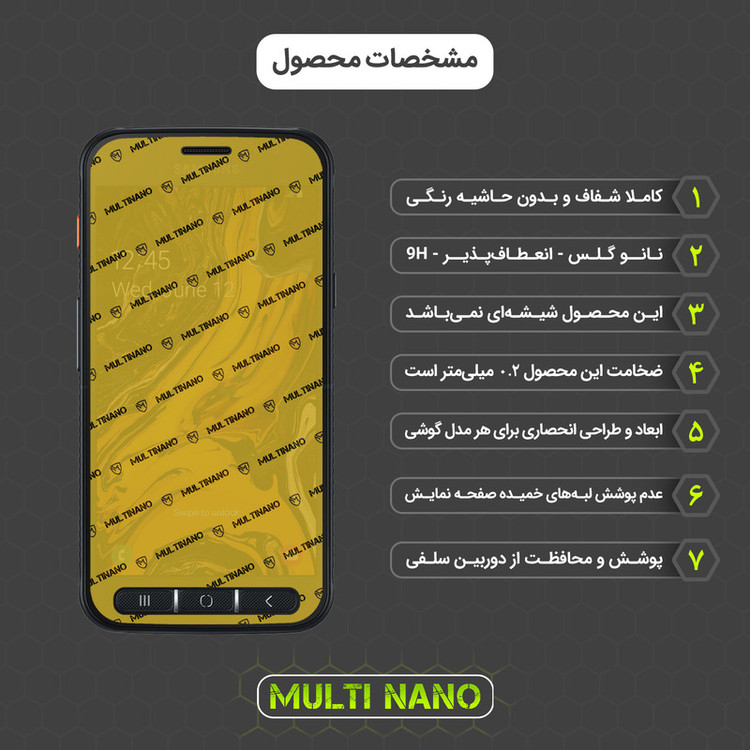 محافظ صفحه نمایش مولتی نانو مدل X-S3N مناسب برای گوشی موبایل سامسونگ Galaxy Xcover 4s بسته سه عددی