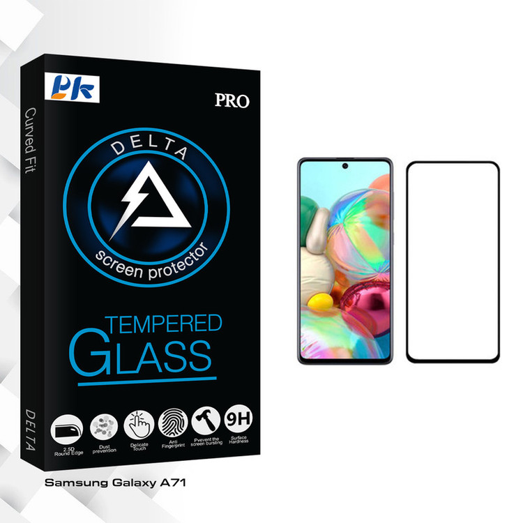 محافظ صفحه نمایش پی کی مدل Delta Glass مناسب برای گوشی موبایل سامسونگ Galaxy A71