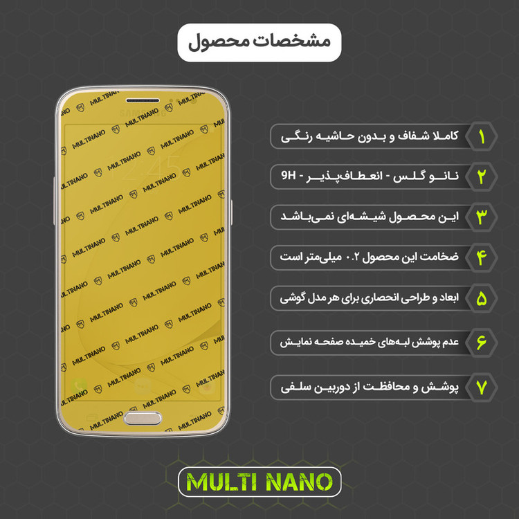 محافظ صفحه نمایش مولتی نانو مدل X-S3N مناسب برای گوشی موبایل سامسونگ Galaxy J2 pro 2016 بسته سه عددی