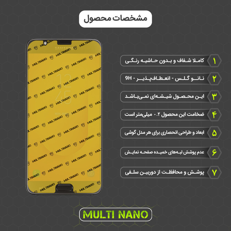 محافظ صفحه نمایش مولتی نانو مدل X-S1N مناسب برای گوشی موبایل سامسونگ Galaxy J7 Duo