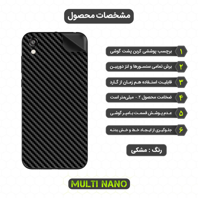 برچسب پوششی مولتی نانو مدل X-F1C مناسب برای گوشی موبایل آنر Play 8 China