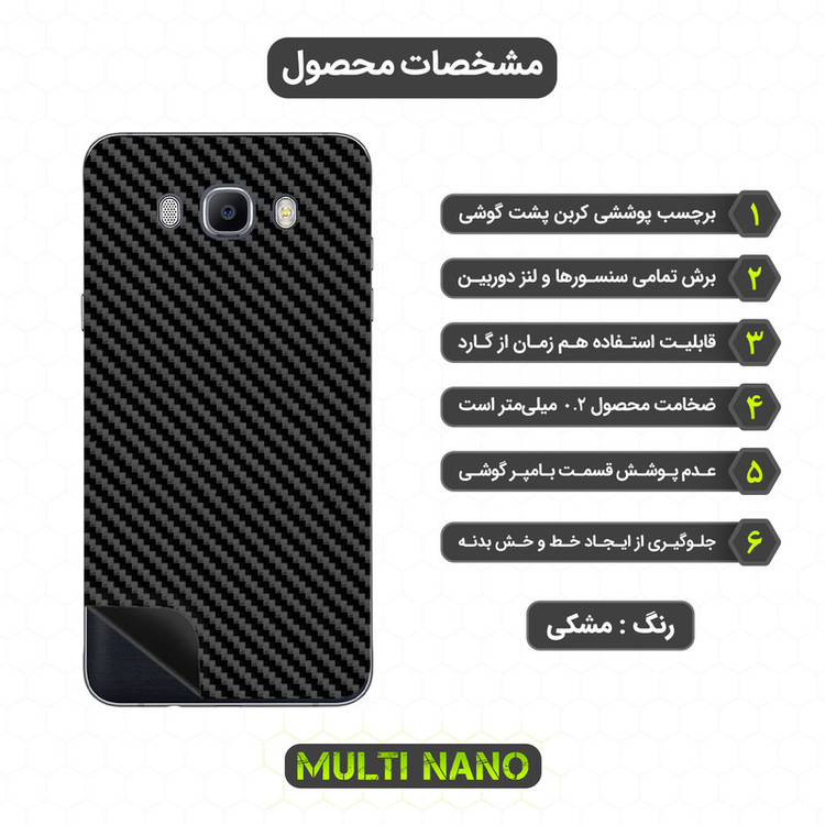 برچسب پوششی مولتی نانو مدل X-F1C مناسب برای گوشی موبایل سامسونگ Galaxy J7 2016