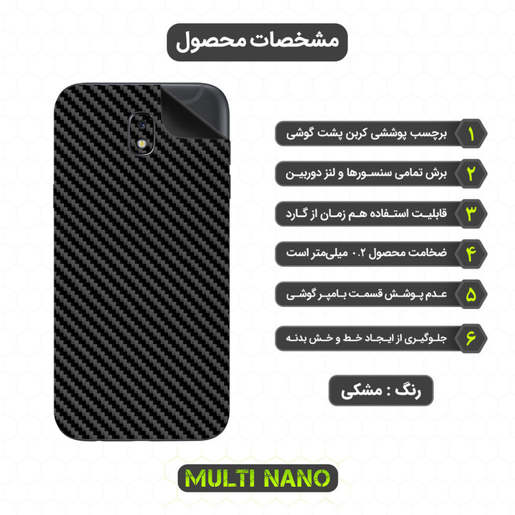 برچسب پوششی مولتی نانو مدل X-F1C مناسب برای گوشی موبایل سامسونگ Galaxy J5 2017