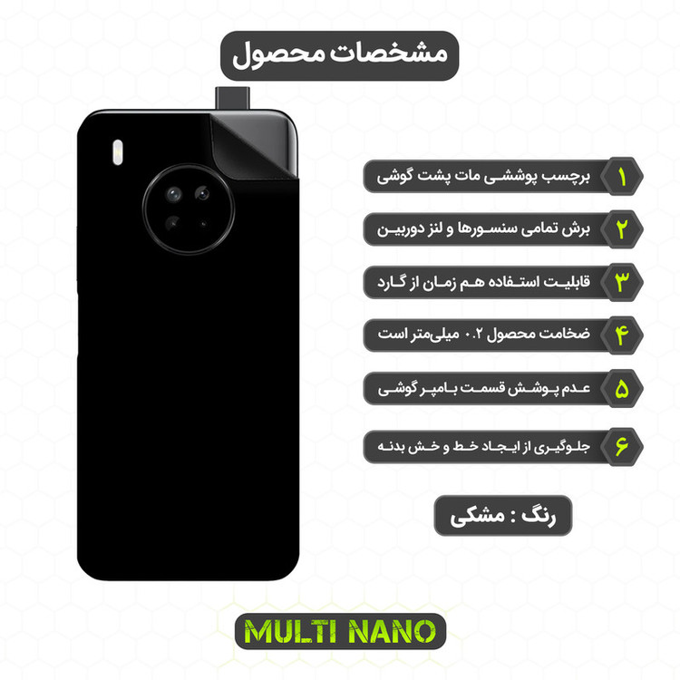 برچسب پوششی مولتی نانو مدل X-F1M مناسب برای گوشی موبایل هوآوی Y9A