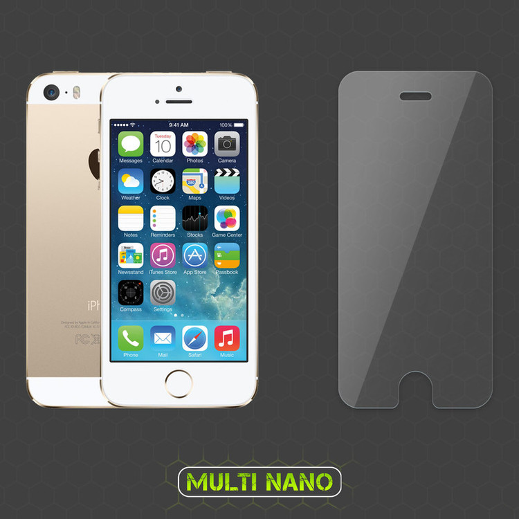 محافظ صفحه نمایش مولتی نانو مدل X-SFG مناسب برای گوشی موبایل اپل iPhone 5S به همراه برچسب پوششی