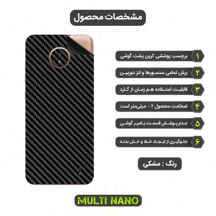 برچسب پوششی مولتی نانو مدل X-F1C مناسب برای گوشی موبایل نوکیا C20