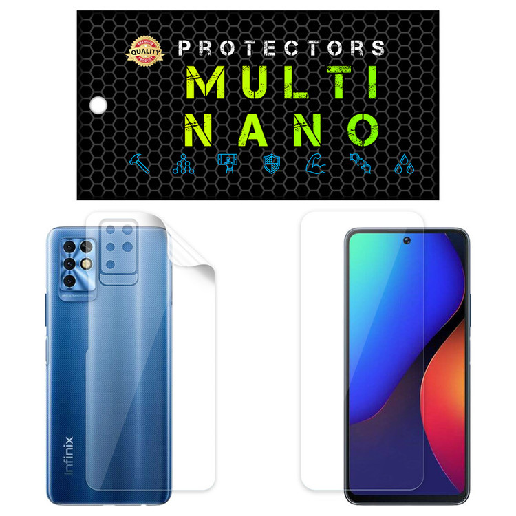 محافظ صفحه نمایش مولتی نانو مدل X-SFT مناسب برای گوشی موبایل انفینیکس Note 11i به همراه محافظ پشت گوشی