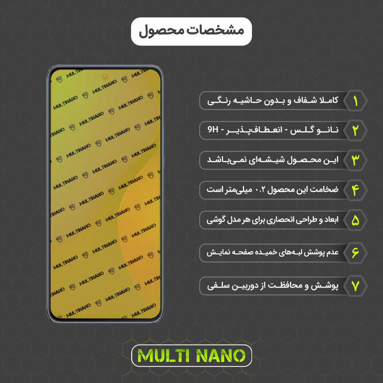 محافظ صفحه نمایش مولتی نانو مدل X-SFT مناسب برای گوشی موبایل انفینیکس Note 11i به همراه محافظ پشت گوشی