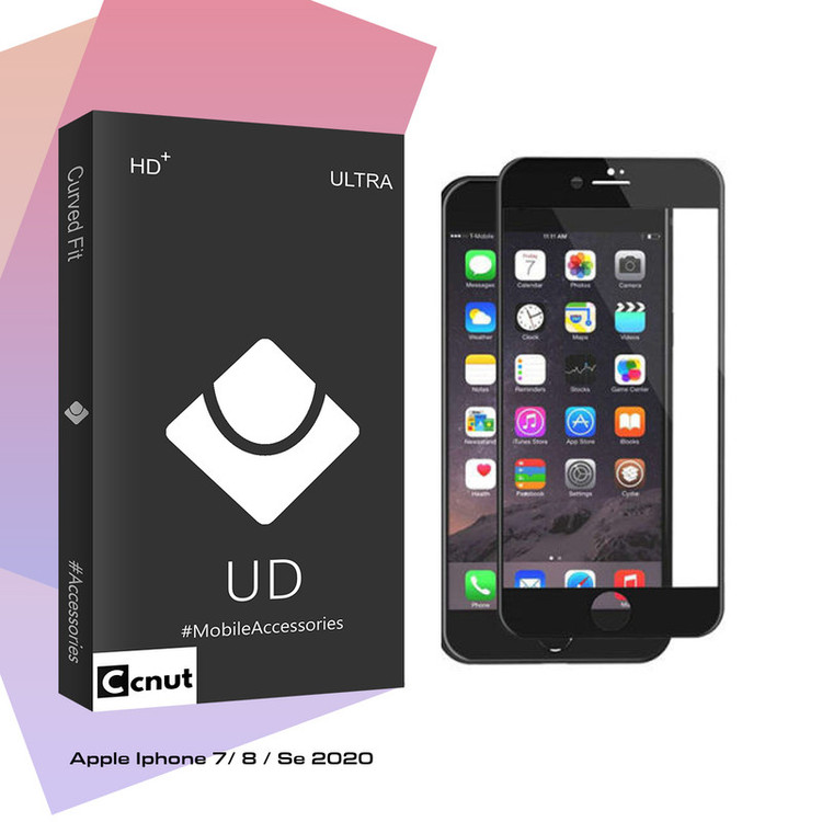 محافظ صفحه نمایش کوکونات مدل UD Black مناسب برای گوشی موبایل اپل Iphone 7/ 8 / Se 2020