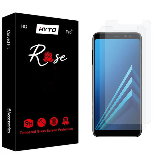 محافظ صفحه نمایش شیشه ای هیتو مدل Rose Glavers مناسب برای گوشی موبایل سامسونگ Galaxy A8 2018 بسته دو عددی