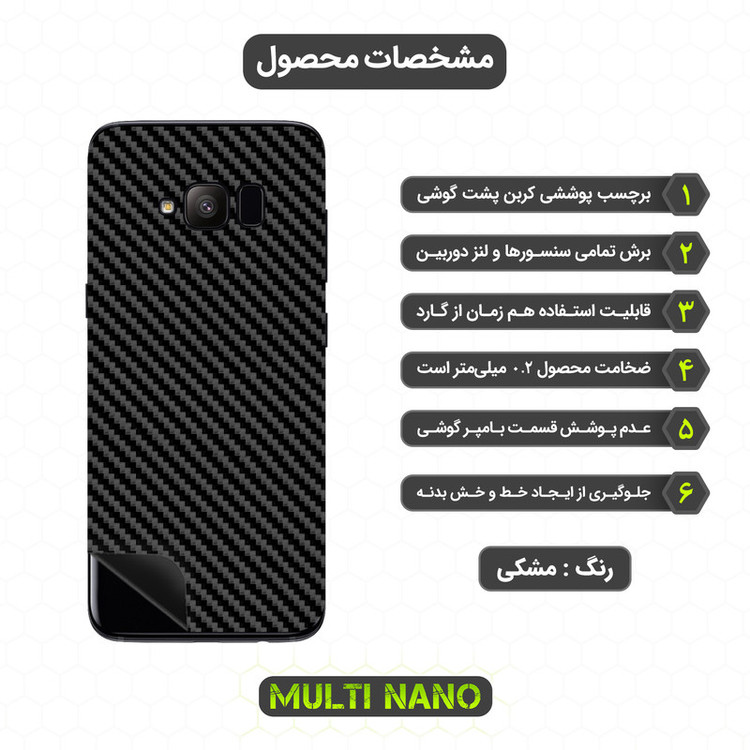 برچسب پوششی مولتی نانو مدل X-F1C مناسب برای گوشی موبایل سامسونگ Galaxy S8 Lite