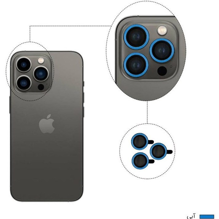 محافظ لنز دوربین بوک مدل Lighting Pro مناسب برای گوشی موبایل اپل iphone 14 / 15 / Sam A35 / A55