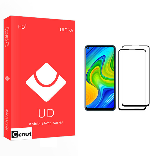 محافظ صفحه نمایش کوکونات مدل UD Glass مناسب برای گوشی موبایل شیائومی Redmi Note 9 بسته دو عددی