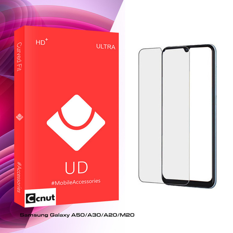 محافظ صفحه نمایش کوکونات مدل UD Glass مناسب برای گوشی موبایل سامسونگ Galaxy A50/A30/A20/M20