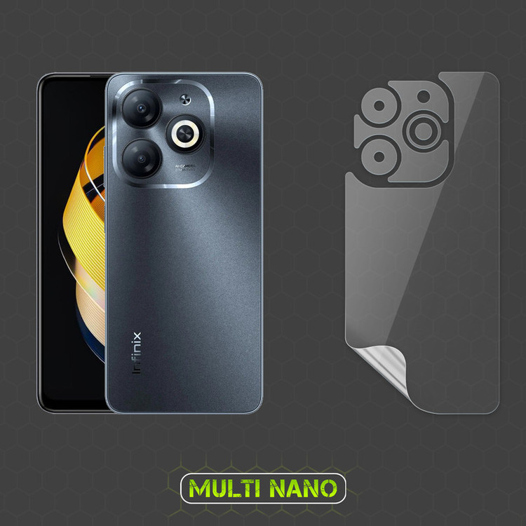 محافظ صفحه نمایش مولتی نانو مدل X-SFT مناسب برای گوشی موبایل انفینیکس Smart 8 به همراه محافظ پشت گوشی